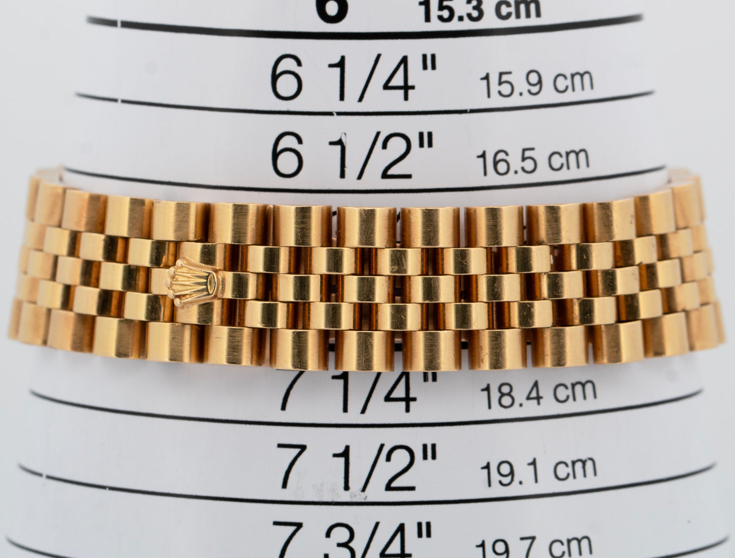 UNPOLISHED Rolex Day-Date CANDLESTICK PATINA DIAL Jubilee Gold 36mm Watch 18038