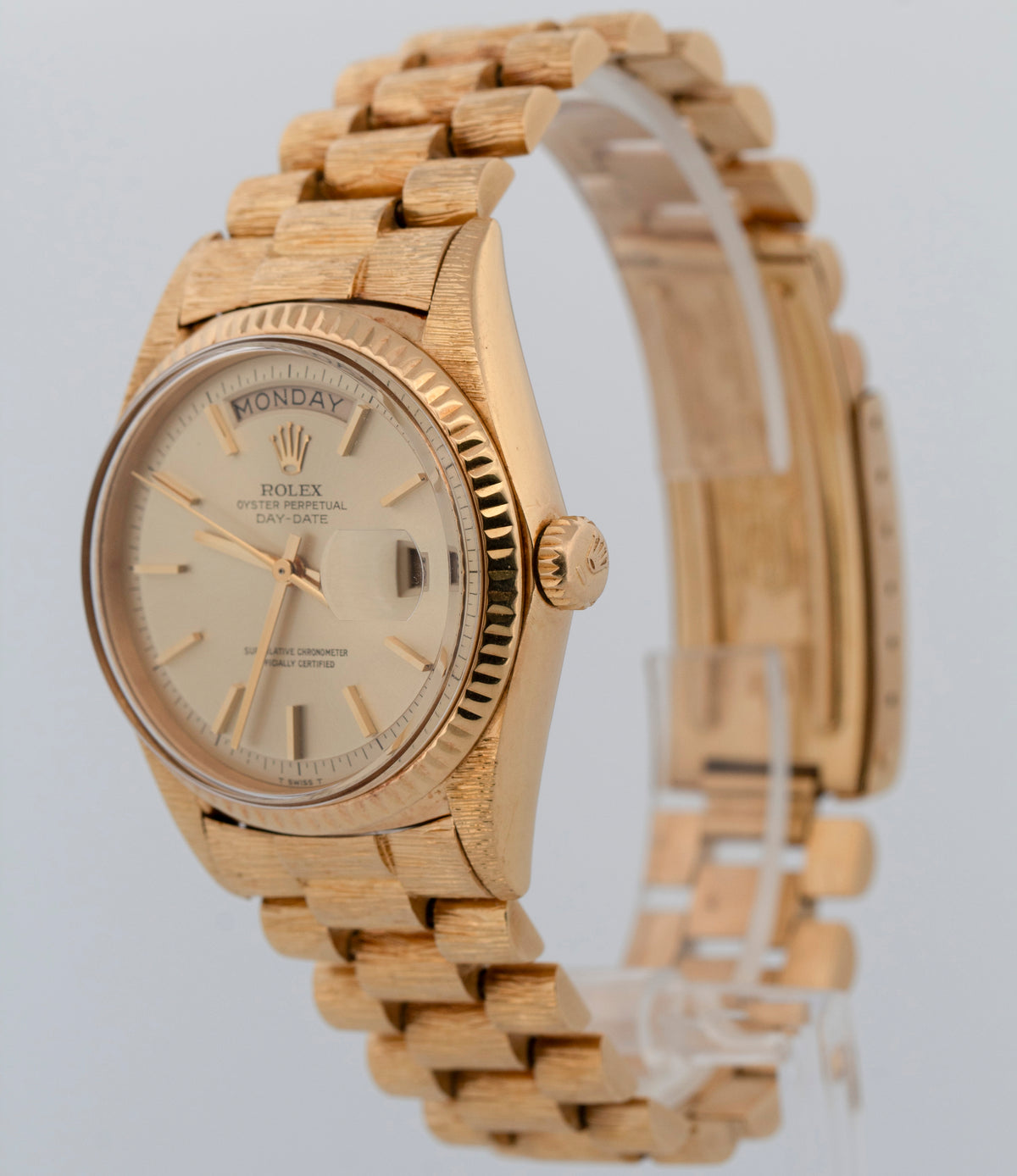 Rolex Day-Date President 1803 Bark Champagne 18K Yellow Gold 36mm Watch