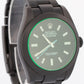 PAPERS Rolex Milgauss PVD BLACK Green 40mm LABEL NOIR Steel Watch 116400 BOX