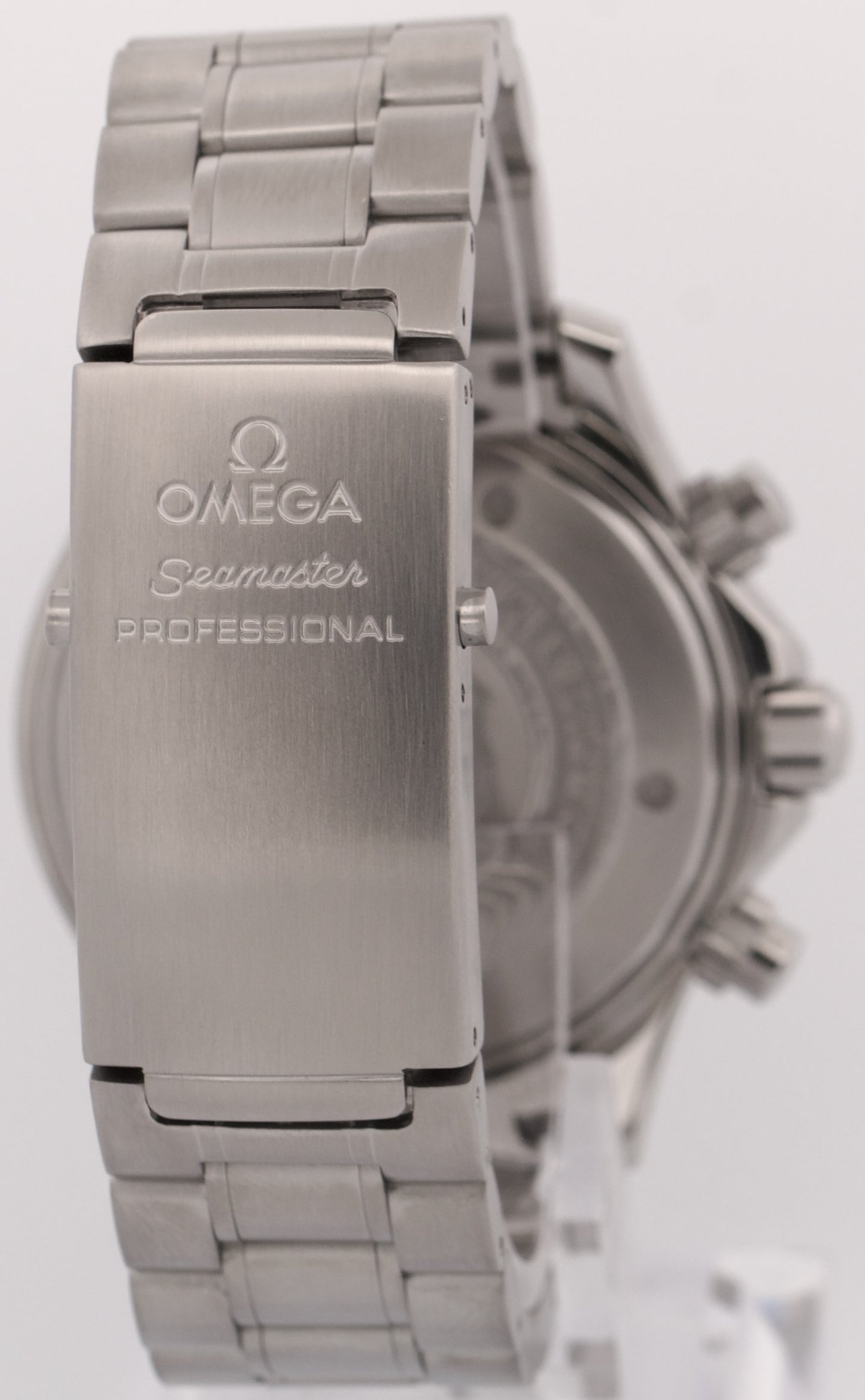 PAPERS Omega Seamaster APNEA JACQUES MAYOL Black Steel 41.5mm 2595.50 Watch BOX
