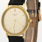 VINTAGE Patek Philippe Calatrava 18K Yellow Gold Leather 33mm Manual Watch