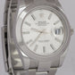 MINT 2024 PAPERS Rolex DateJust 41 SILVER Stainless Steel Oyster 41mm 126300 BOX