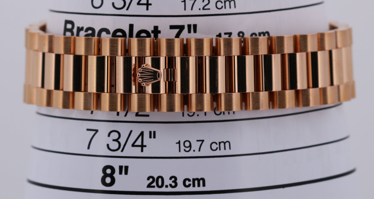 2018 PAPERS Rolex Day-Date President CHOCOLATE Brown 18K Gold 36mm 118235 BOX