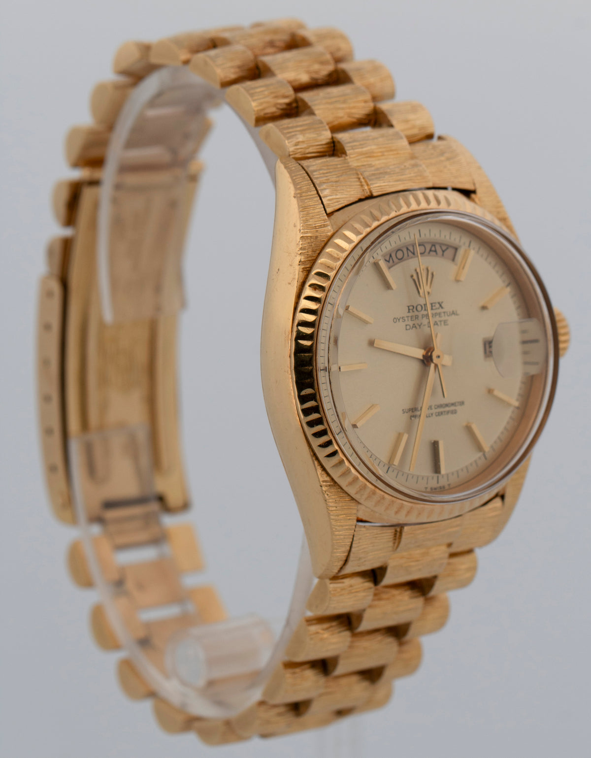 Rolex Day-Date President 1803 Bark Champagne 18K Yellow Gold 36mm Watch