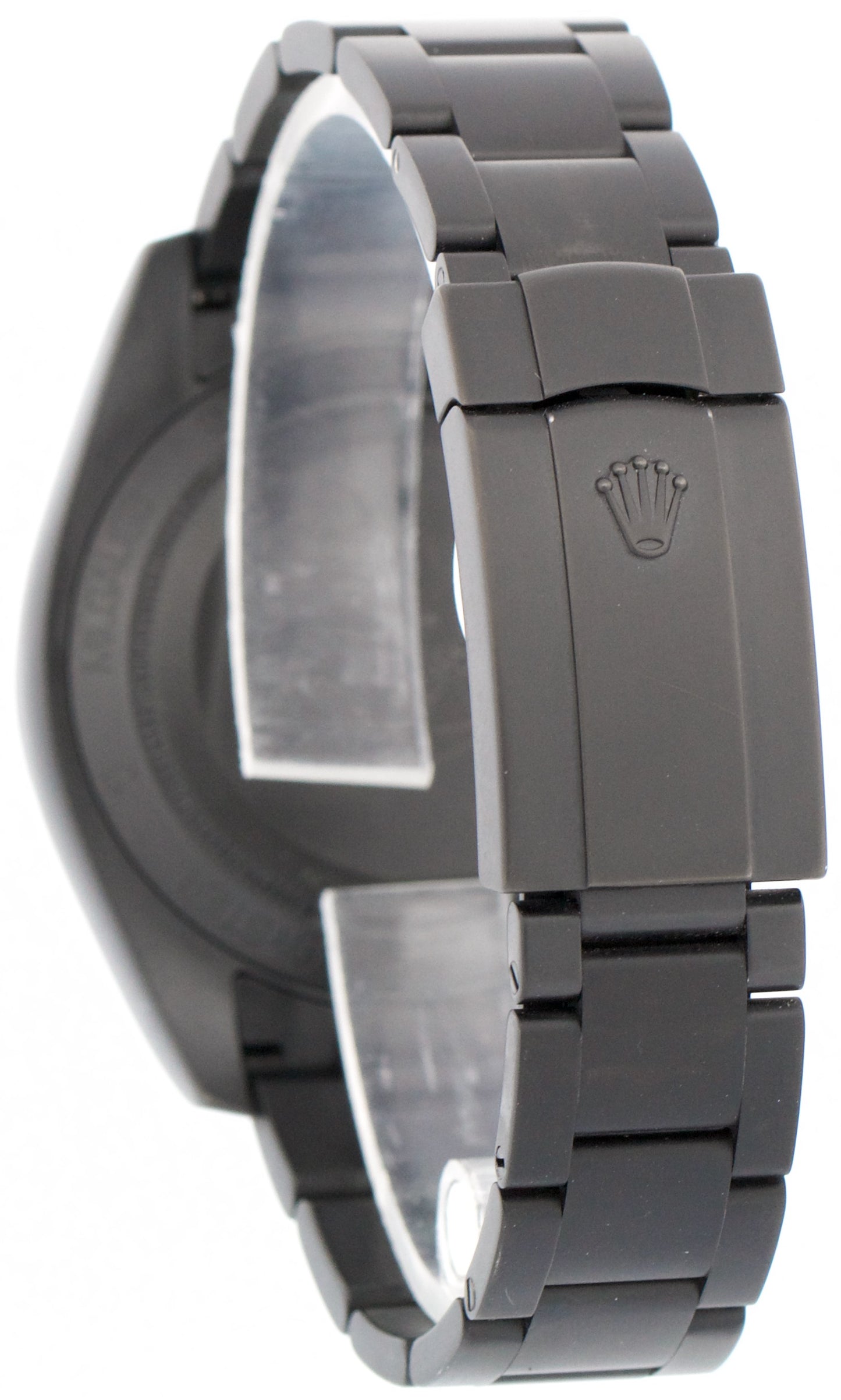 PAPERS Rolex Milgauss PVD BLACK Green 40mm LABEL NOIR Steel Watch 116400 BOX