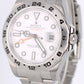 2016 PAPERS Rolex Explorer II Steel Polar White Orange 42mm 216570 Watch BOX