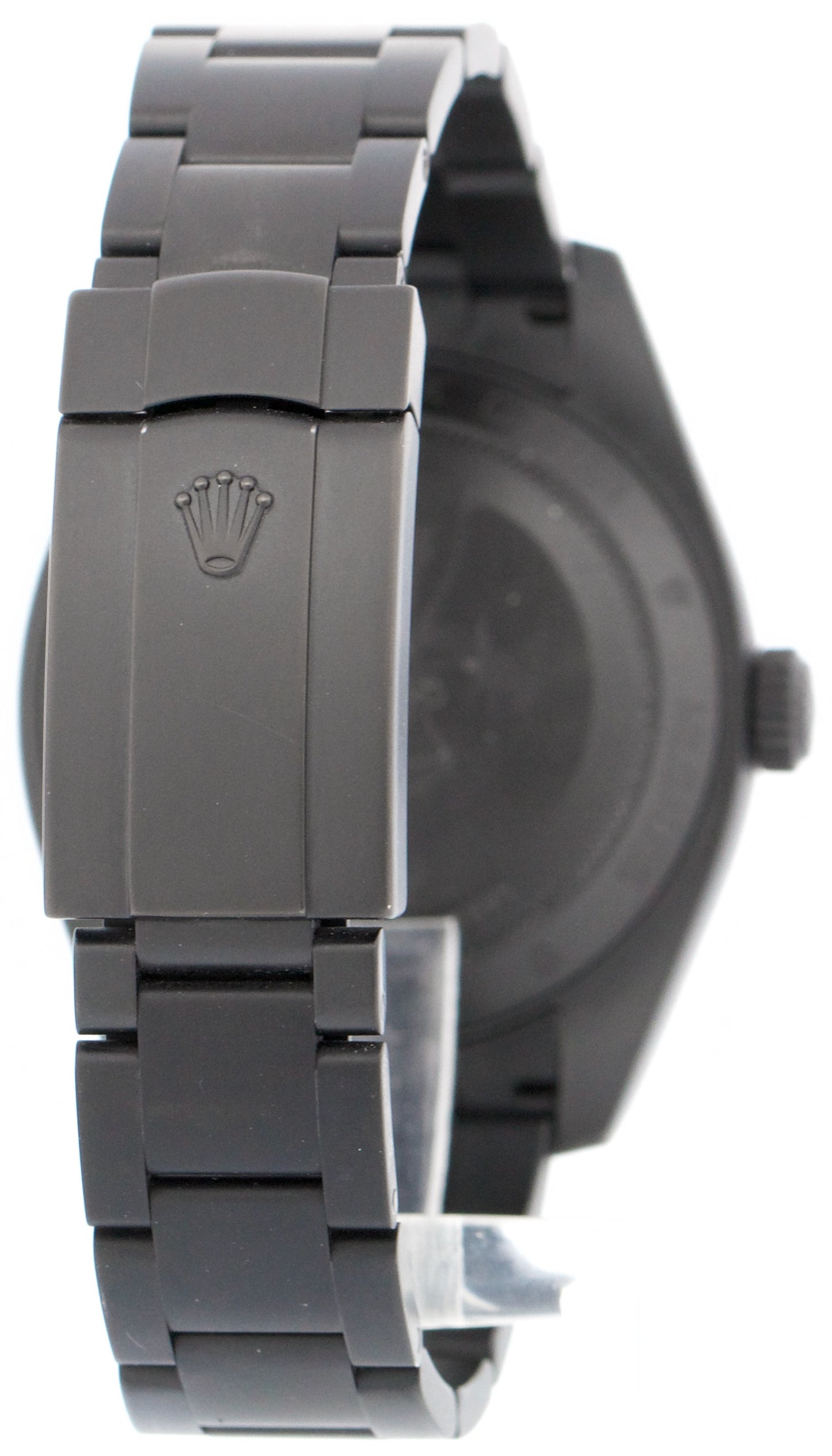 PAPERS Rolex Milgauss PVD BLACK Green 40mm LABEL NOIR Steel Watch 116400 BOX