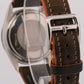 1971 Rolex DateJust 36mm SILVER Stainless Steel Engine-Turned Leather Watch 1603