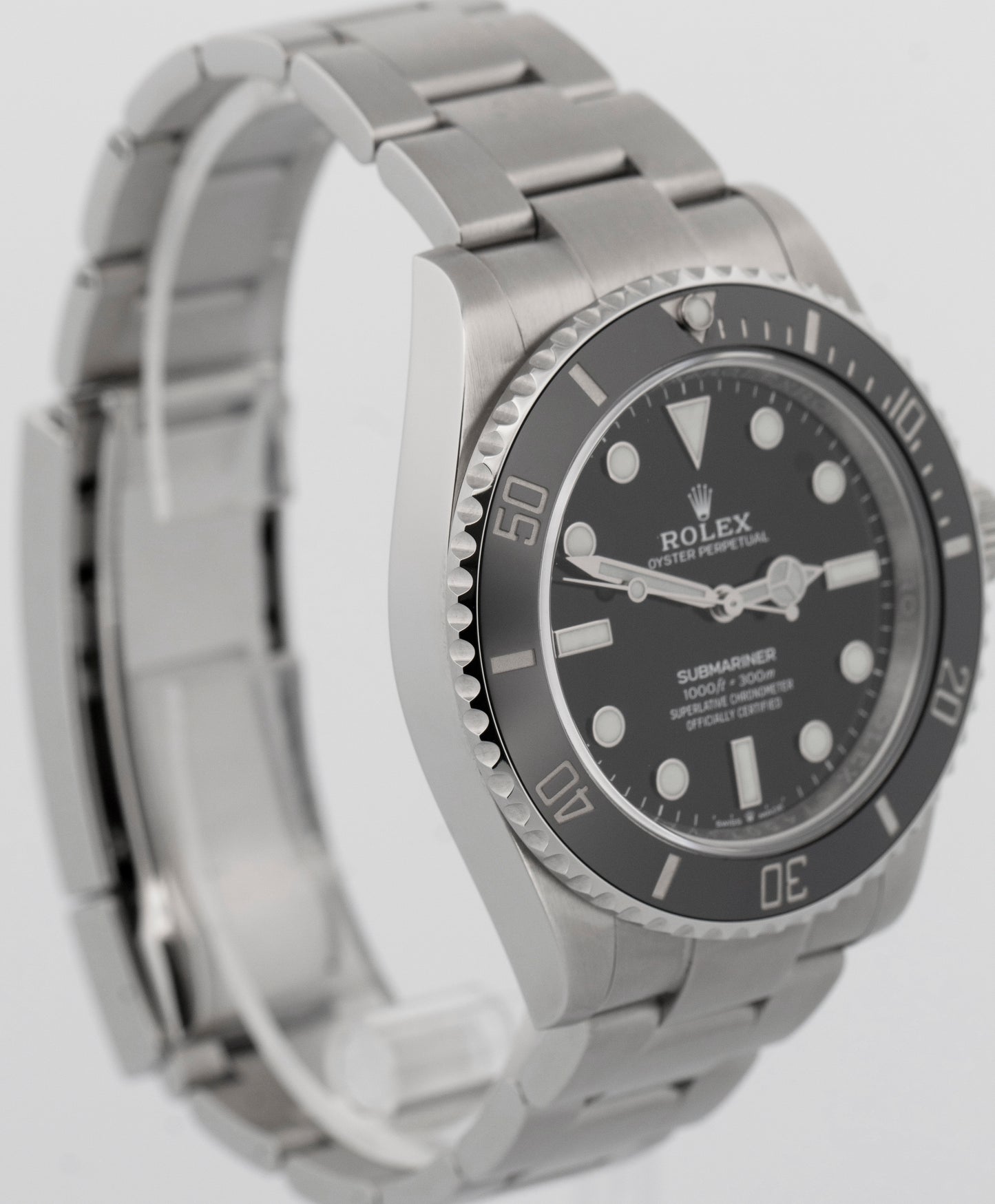 2023 PAPERS Rolex Submariner No-Date BLACK Steel 41mm 124060 LN Watch BOX