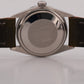 1971 Rolex DateJust 36mm SILVER Stainless Steel Engine-Turned Leather Watch 1603