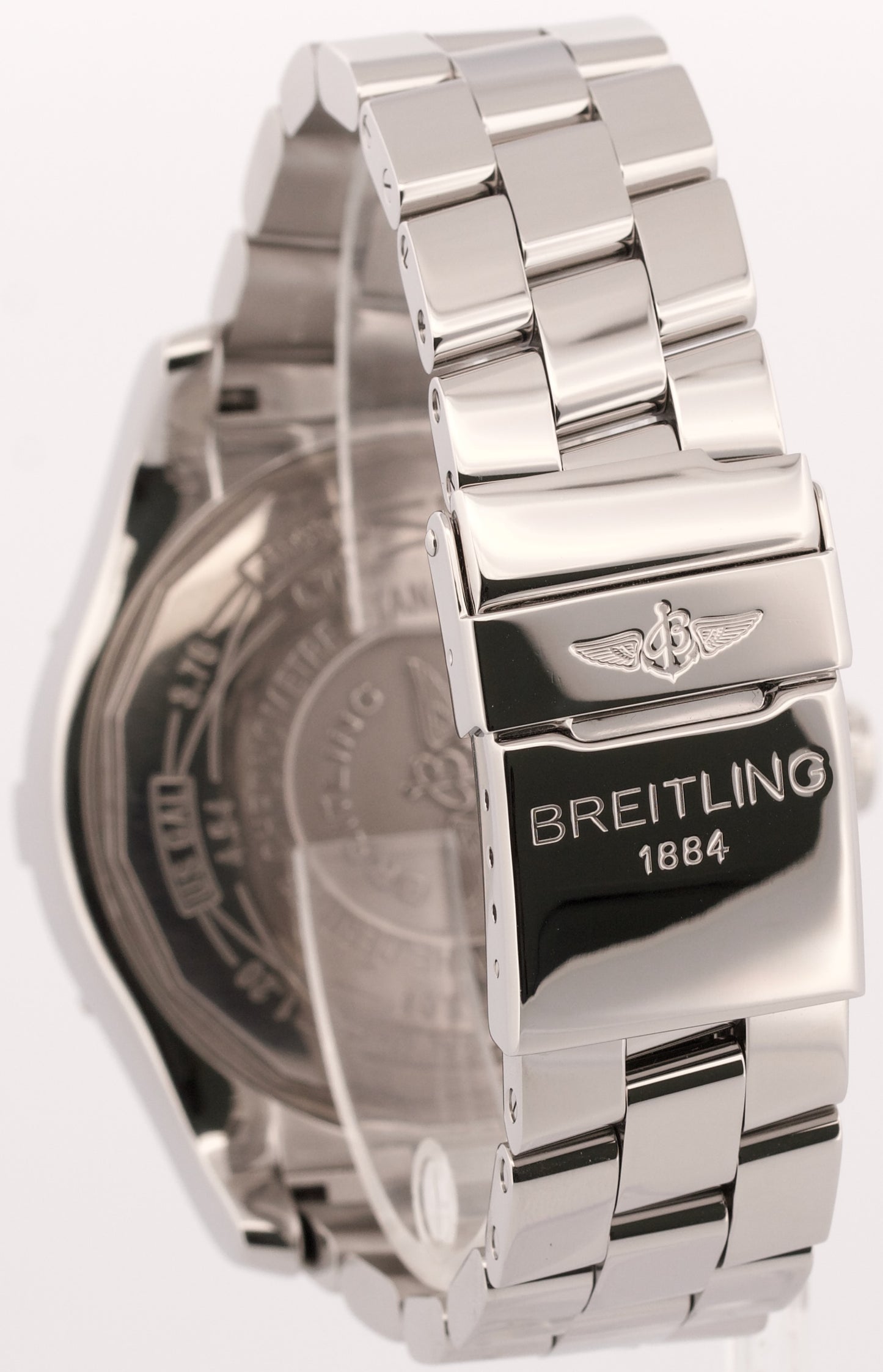 2013 Breitling Super Avenger Chronograph White 48mm Steel A13370 Box Papers