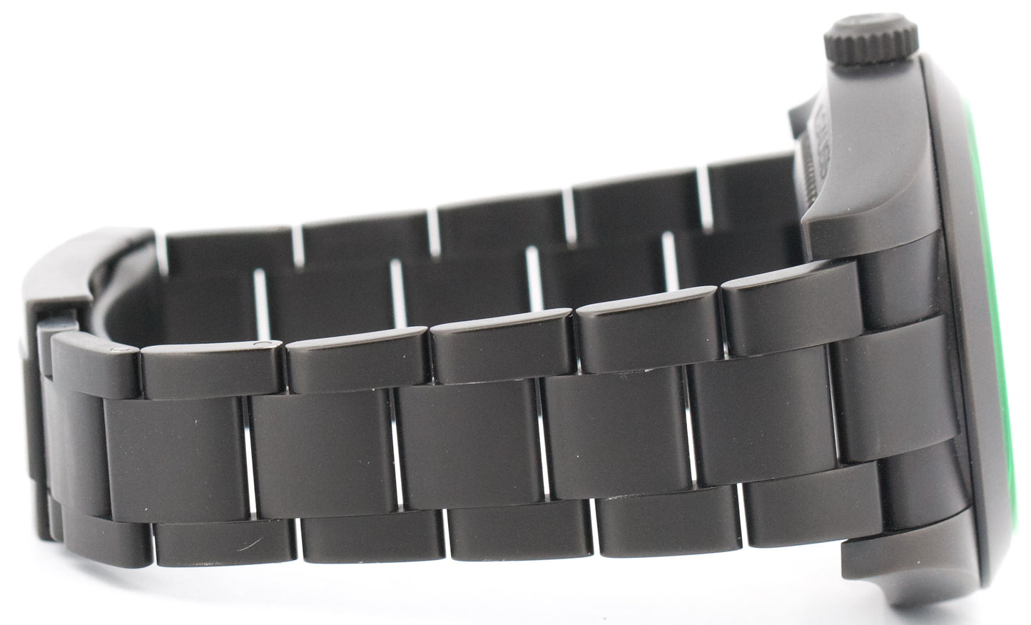 PAPERS Rolex Milgauss PVD BLACK Green 40mm LABEL NOIR Steel Watch 116400 BOX