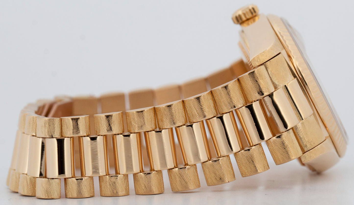 Rolex Day-Date President FLORENTINE Champagne 36mm 18K Yellow Gold Watch 18038
