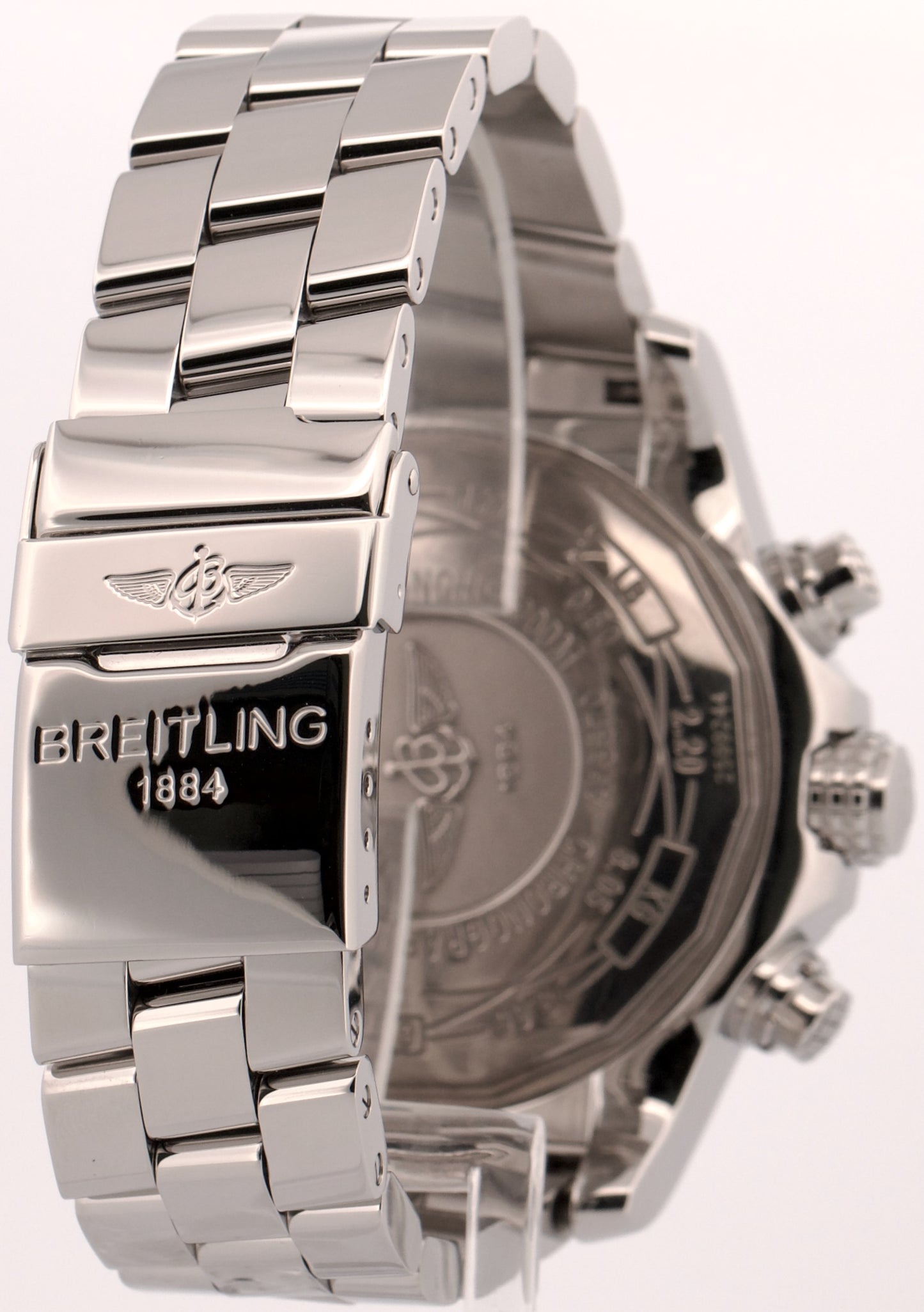 2013 Breitling Super Avenger Chronograph White 48mm Steel A13370 Box Papers