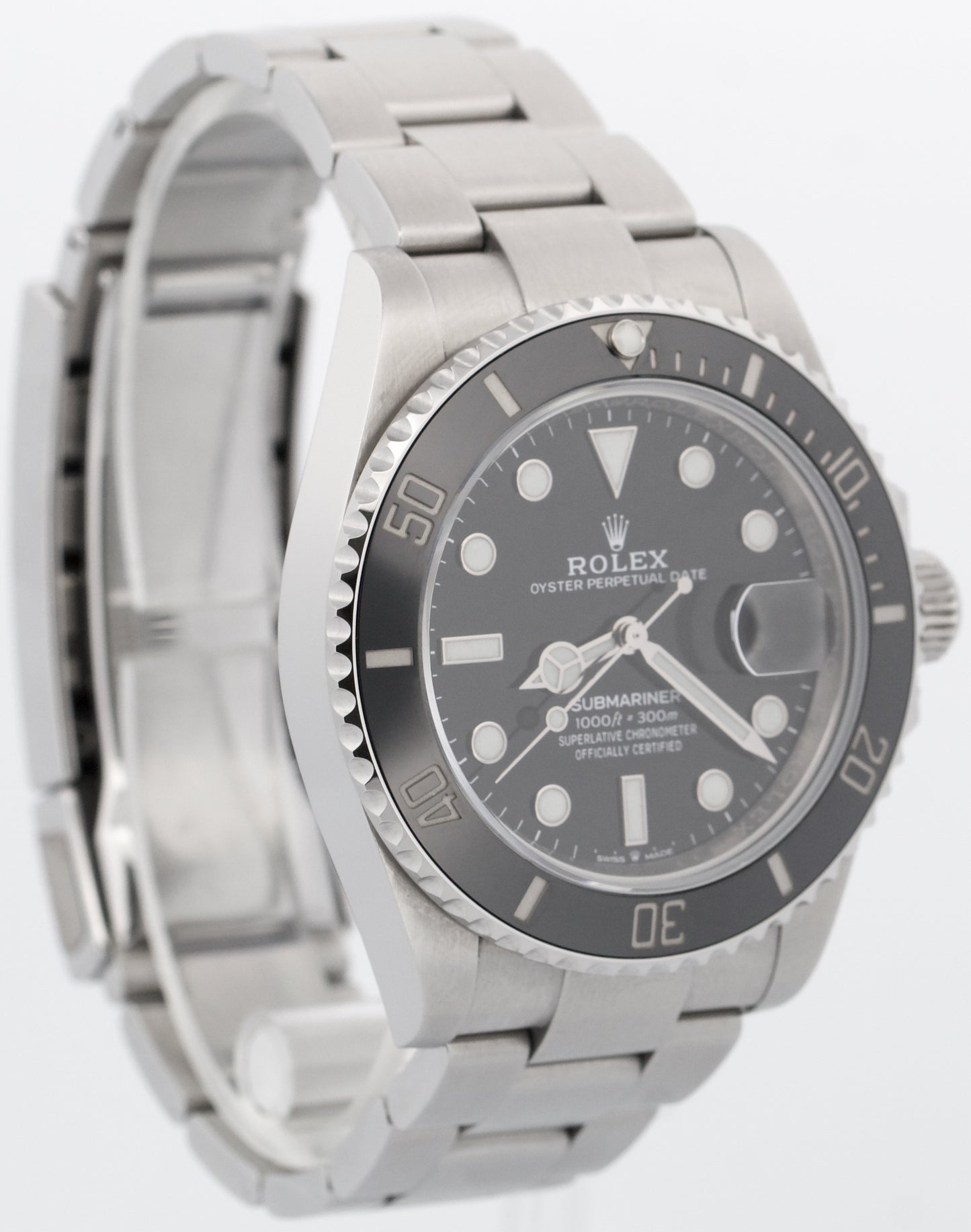 PAPERS Rolex Submariner BLACK Ceramic Stainless Steel 41mm 126610 LN Watch BOX