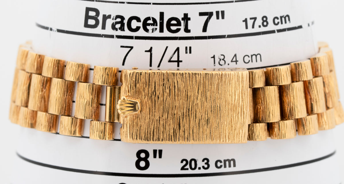 Rolex Day-Date President 1803 Bark Champagne 18K Yellow Gold 36mm Watch