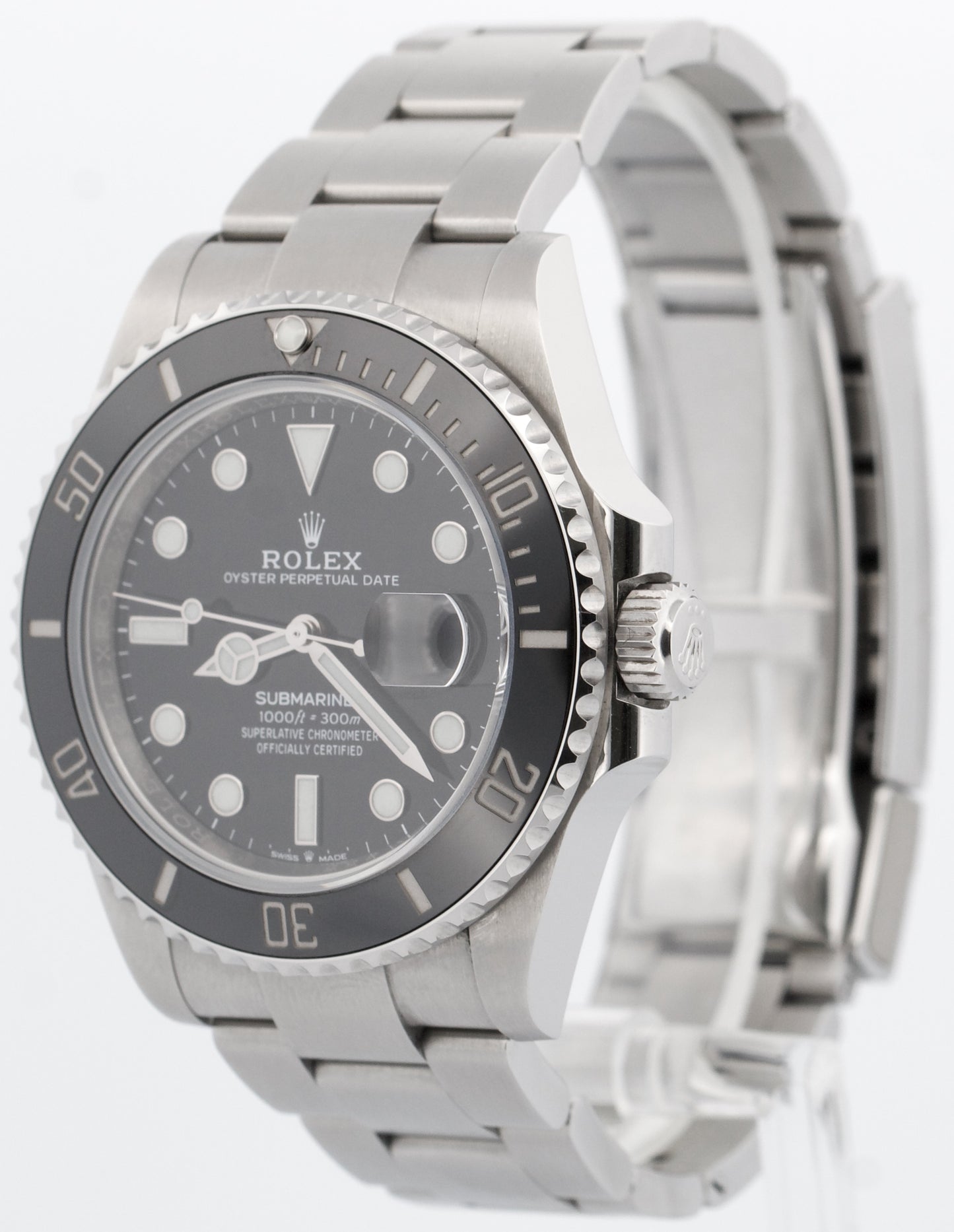 PAPERS Rolex Submariner BLACK Ceramic Stainless Steel 41mm 126610 LN Watch BOX