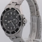 UNPOLISHED 2005 PAPERS Rolex Submariner Date BLACK Steel 40mm 16610 Watch BOX
