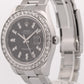 Rolex DateJust II BLACK DIAMOND BEZEL Stainless Steel 41mm Oyster 116334 Watch