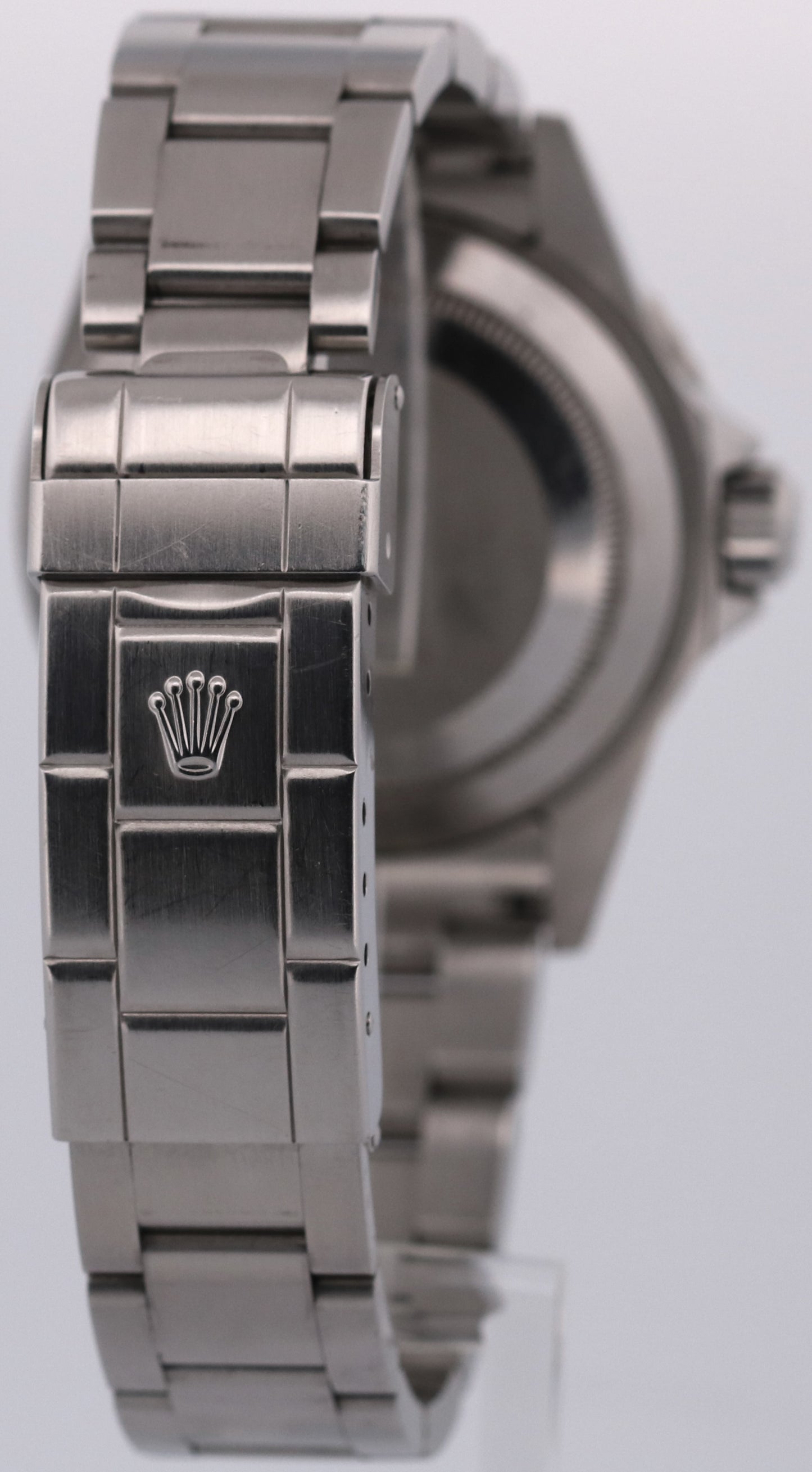 UNPOLISHED 2005 PAPERS Rolex Submariner Date BLACK Steel 40mm 16610 Watch BOX