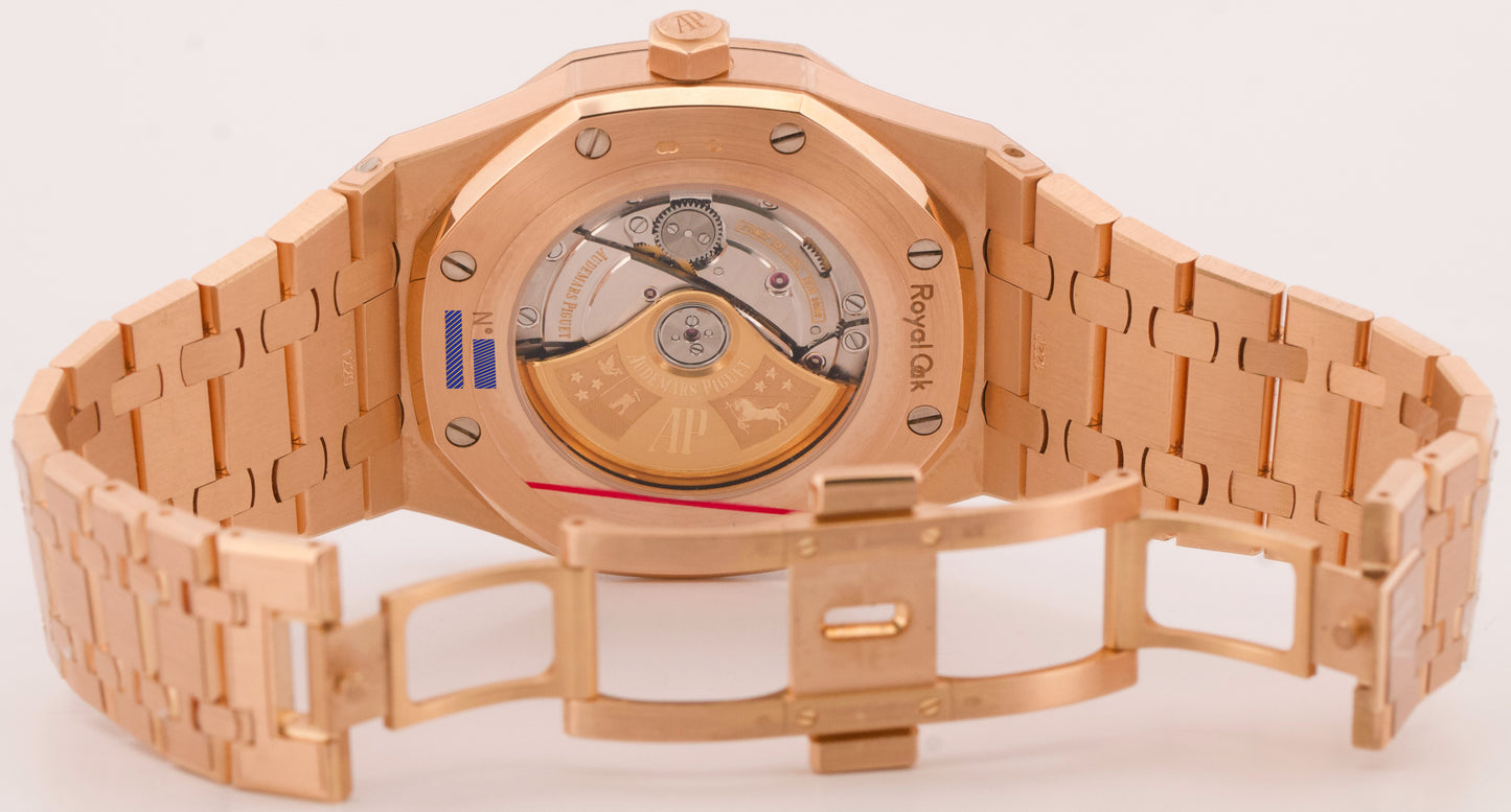 PAPERS Audemars Piguet Royal Oak 41mm BLACK 18K Gold 15400OR.OO.122OR.01 BOX
