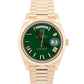 New 2026 Rolex Day-Date 228238 Green 18K Yellow Gold 40mm Watch Box Papers