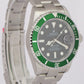 NOS STICKERED Rolex Submariner Date KERMIT Green Steel 40mm 16610 Watch BOX