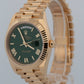 New 2026 Rolex Day-Date 228238 Green 18K Yellow Gold 40mm Watch Box Papers
