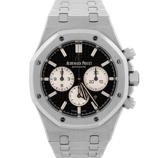 PAPERS Audemars Piguet Royal Oak Chronograph BLACK 41mm 26331ST.OO.1220ST.02 BOX