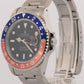 1996 Rolex GMT-Master II 40mm Faded Pepsi Red Blue Stainless Steel Oyster 16710