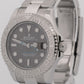 2019 PAPERS Rolex Yacht-Master RHODIUM Blue 37mm 950 Platinum Steel 268622 BOX
