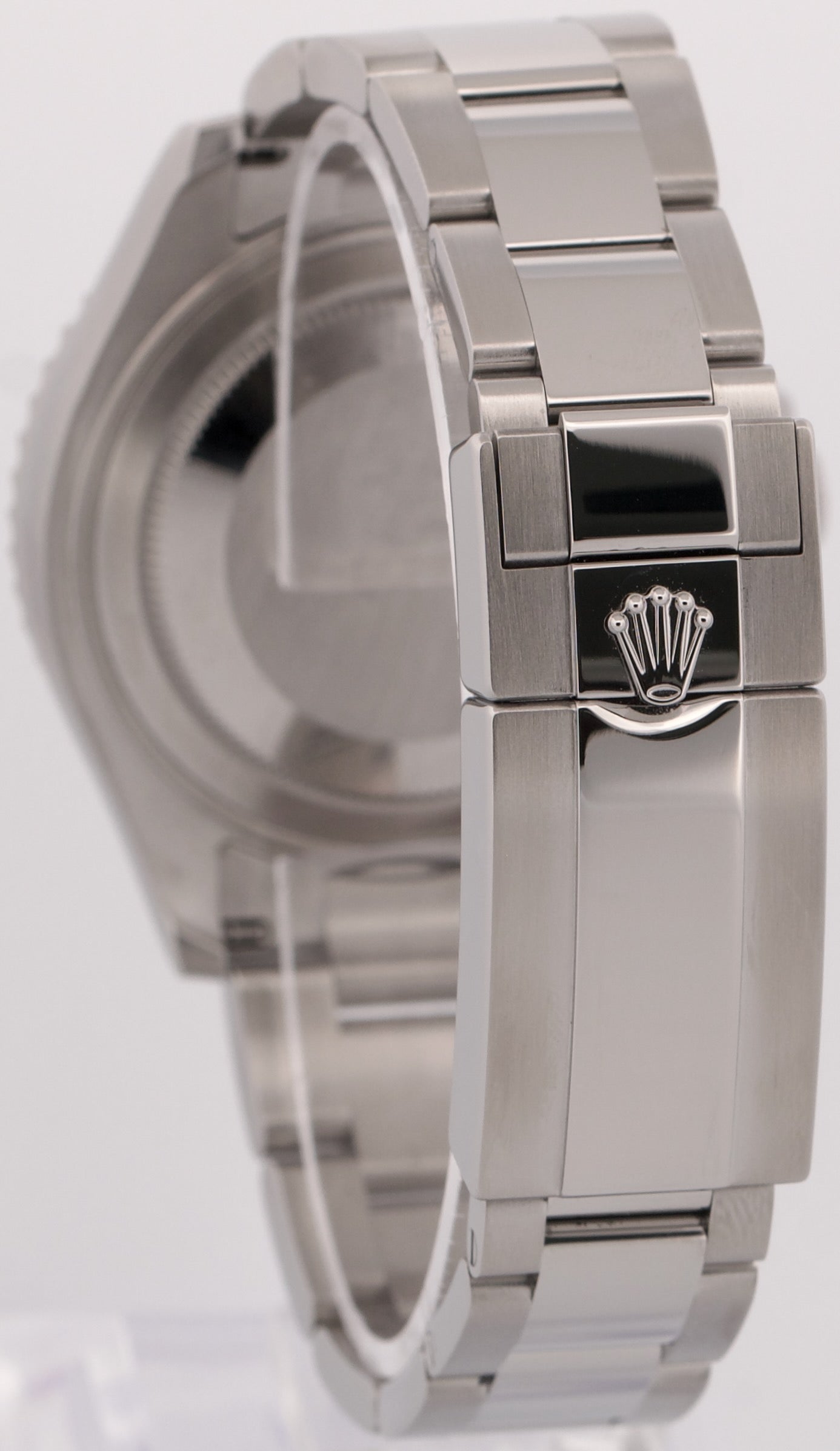 2019 PAPERS Rolex Yacht-Master RHODIUM Blue 37mm 950 Platinum Steel 268622 BOX