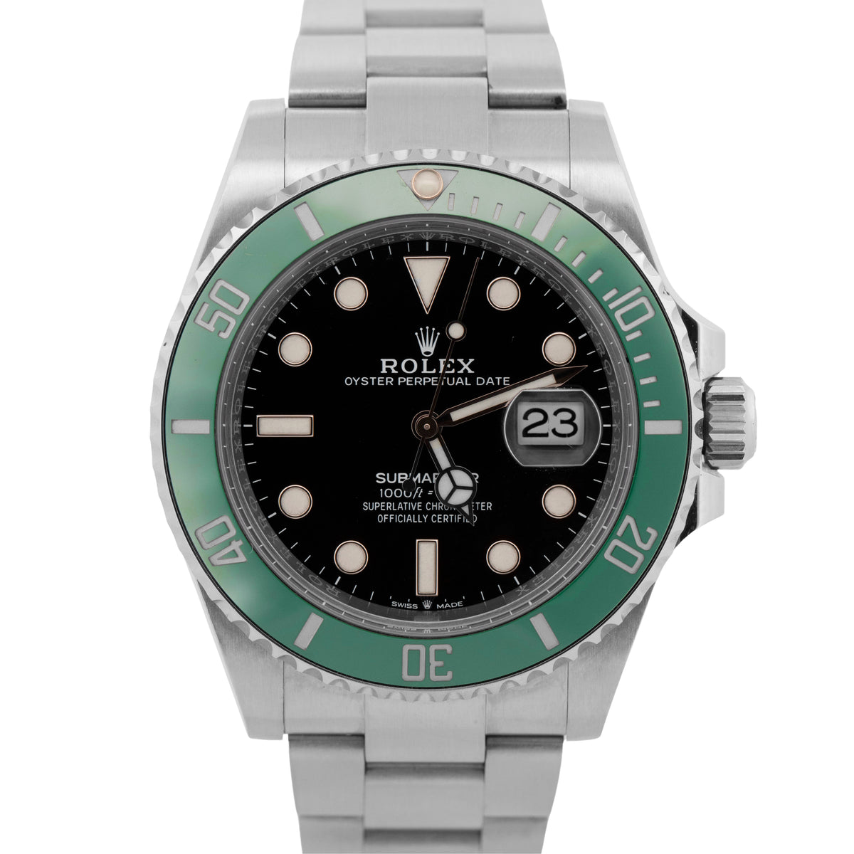 2021 Rolex Submariner Date 126610 LV Kermit Green Steel 41mm Watch Box Papers