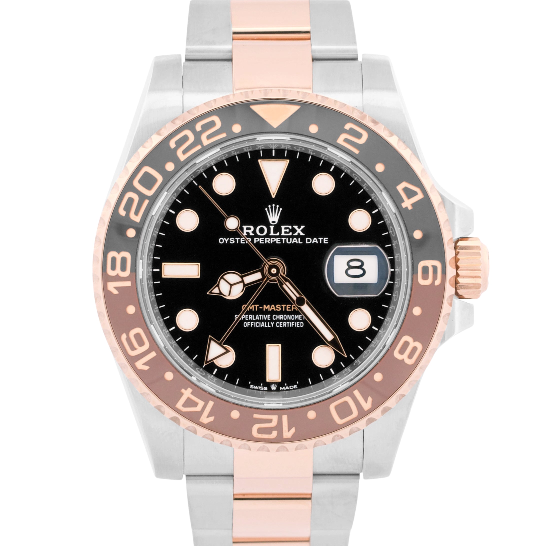 2022 PAPERS Rolex GMT-Master II Black ROOT BEER Two-Tone 40mm