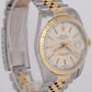 PAPERS Rolex DateJust 36mm PAPERS Silver Yellow Gold Stainless Watch 16233 BOX