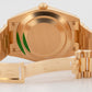 New 2026 Rolex Day-Date 228238 Green 18K Yellow Gold 40mm Watch Box Papers