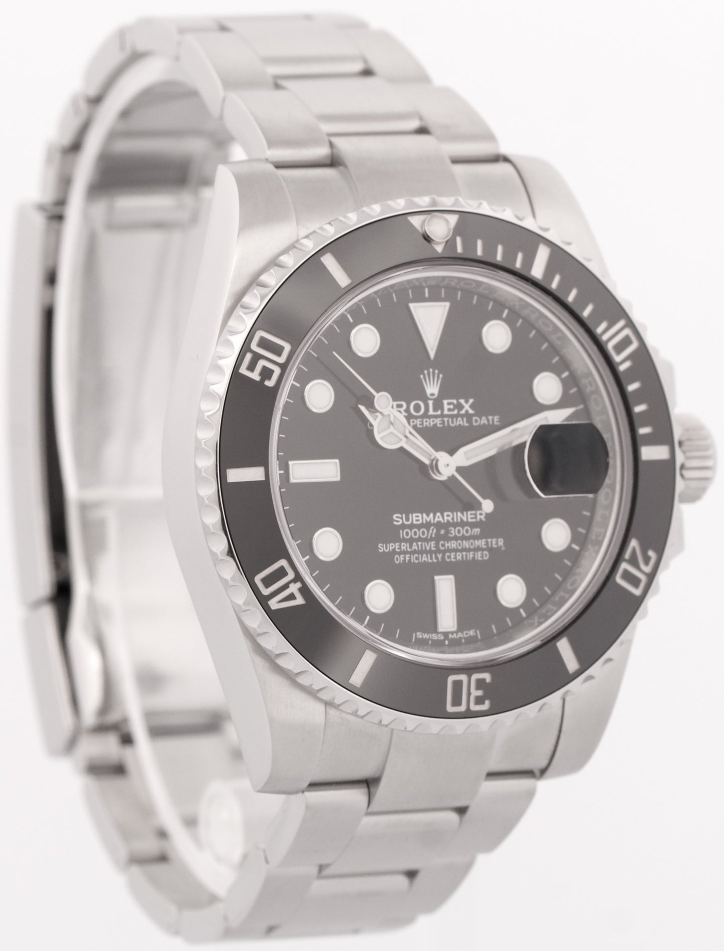 MINT 2019 PAPERS Rolex Submariner Date BLACK Stainless Steel 40mm 116610 LN BOX