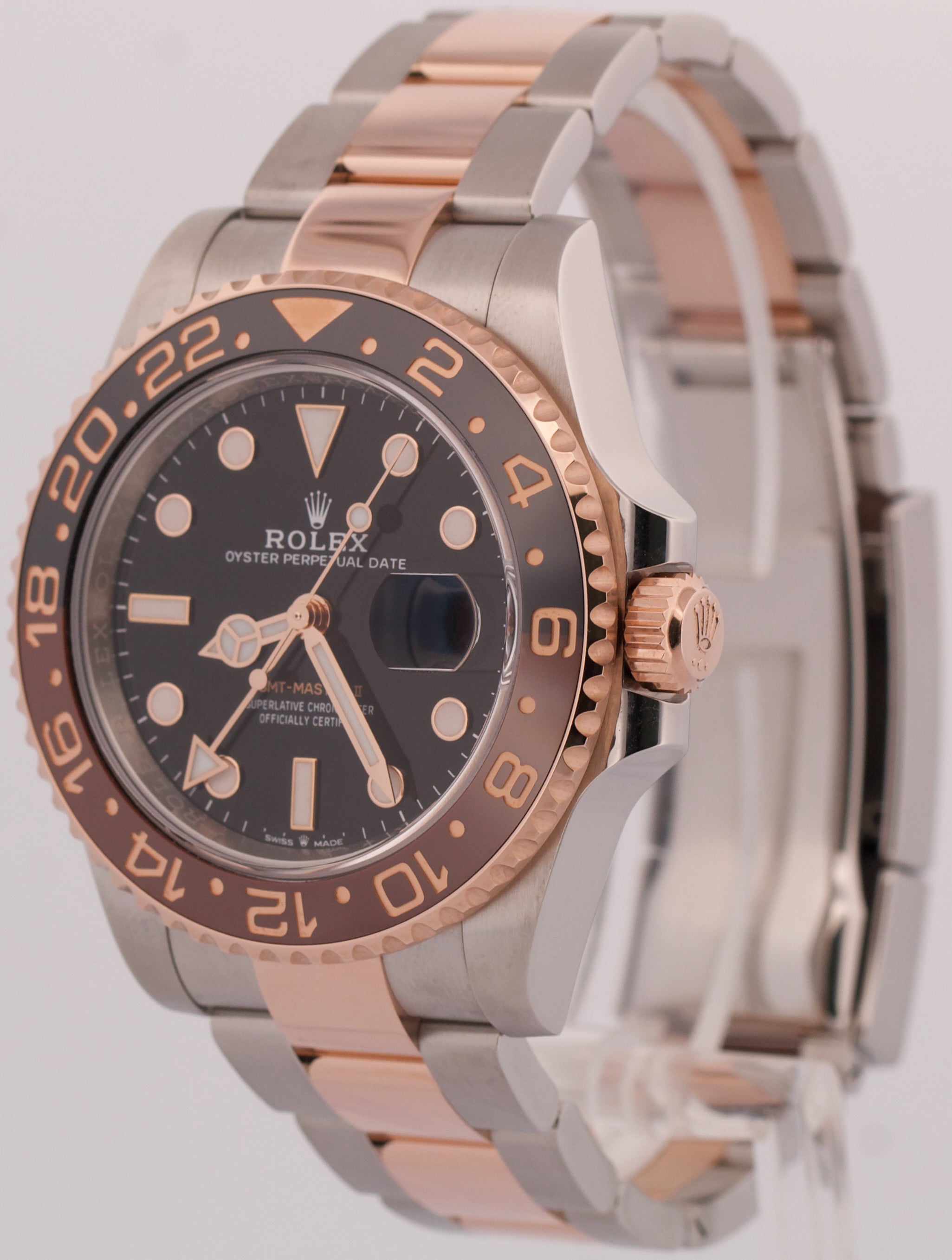 2022 PAPERS Rolex GMT-Master II Black ROOT BEER Two-Tone 40mm