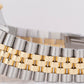 PAPERS Rolex DateJust 36mm PAPERS Silver Yellow Gold Stainless Watch 16233 BOX