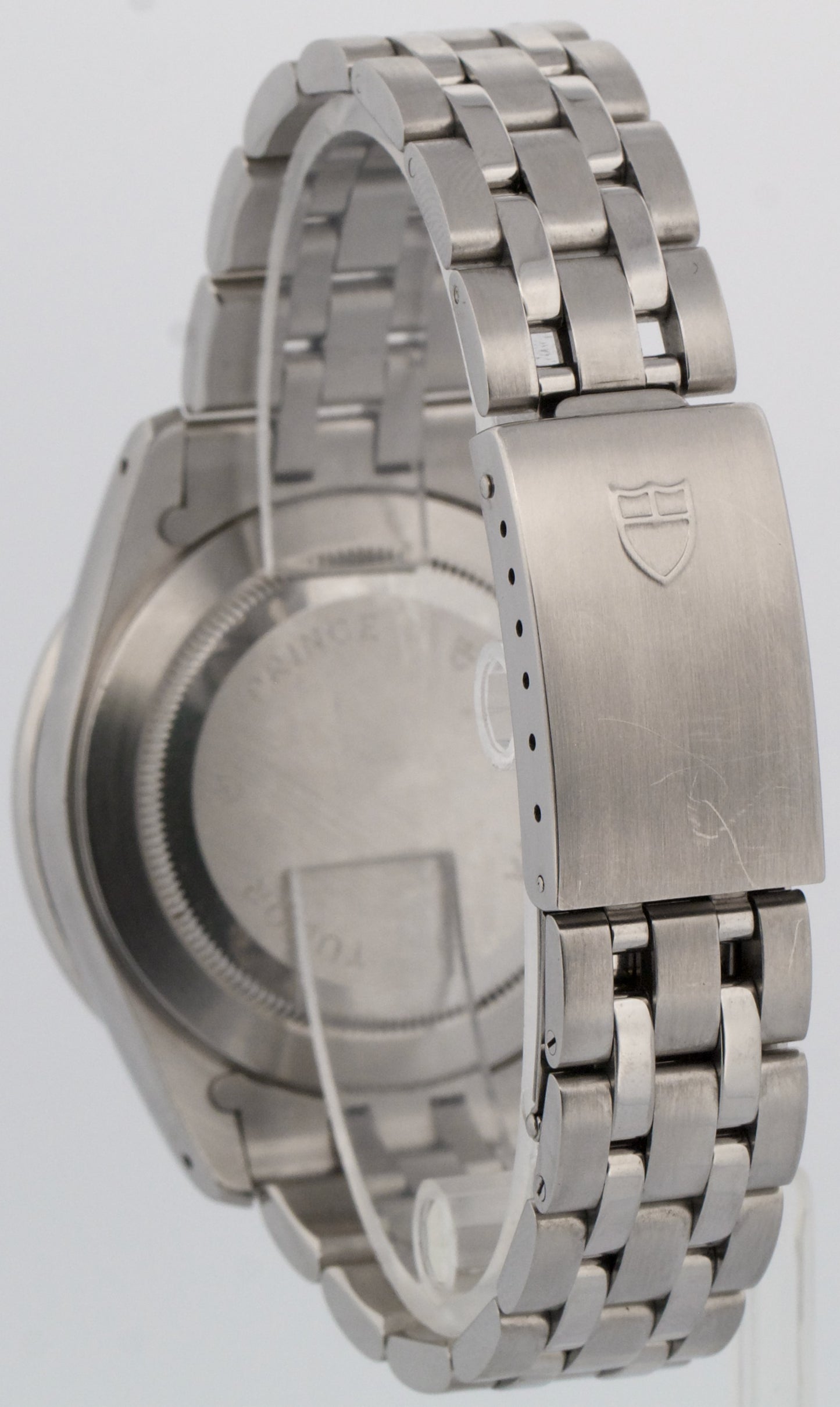 1999 UNPOLISHED PAPERS Tudor Prince Date Tiger BLACK 79260 40mm Steel Watch BOX