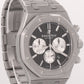 PAPERS Audemars Piguet Royal Oak Chronograph BLACK 41mm Steel 26331ST BOX