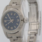 Ladies Rolex Oyster Perpetual BLUE Engine Turned 24mm NO-HOLES Watch 67230