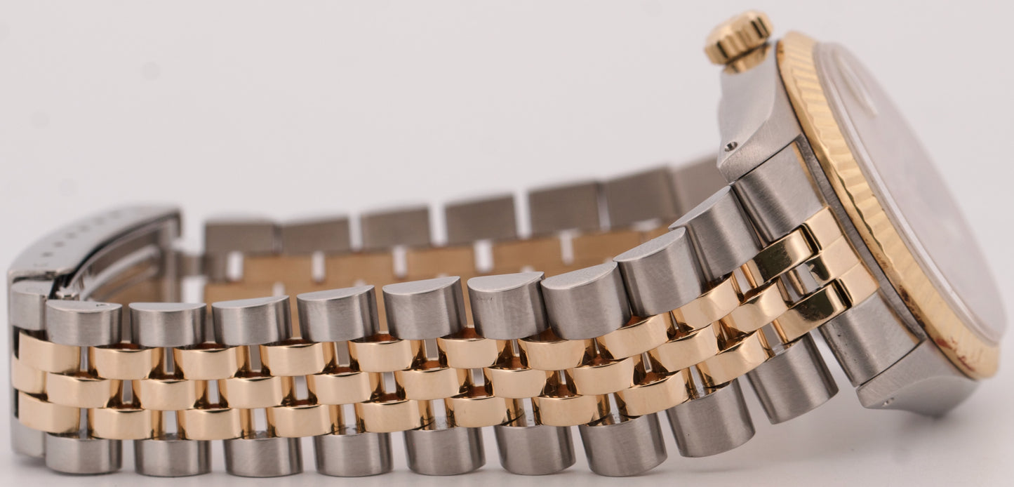 1987 Rolex DateJust Midsize CHAMPAGNE Two-Tone Gold Steel JUBILEE 31mm 68273