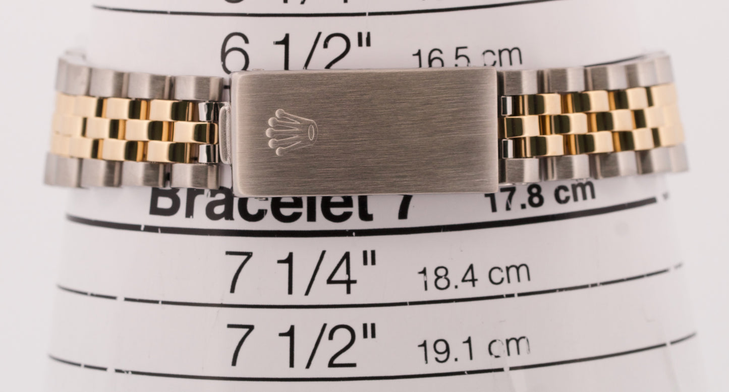 1987 Rolex DateJust Midsize CHAMPAGNE Two-Tone Gold Steel JUBILEE 31mm 68273