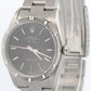 PAPERS Rolex Oyster Perpetual Air-King BLACK 14010 Stainless Steel 34mm BOX