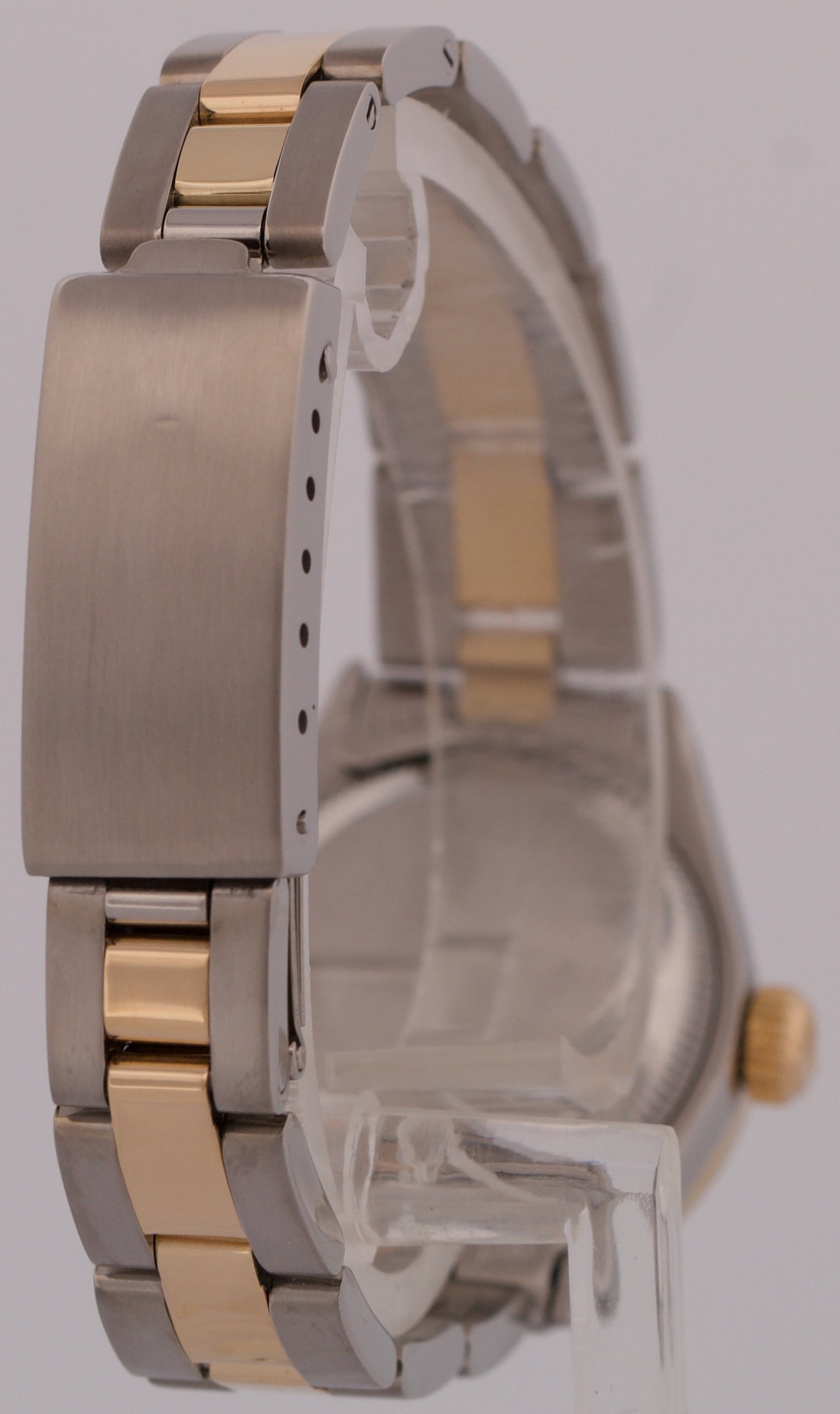 Rolex Oyster Perpetual 26mm 18K Yellow Gold BLACK DIAMOND Steel OYSTER 6719 BOX