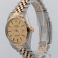 Rolex DateJust CHAMPAGNE Two-Tone 18K Yellow Gold Steel 36mm 16013 Watch