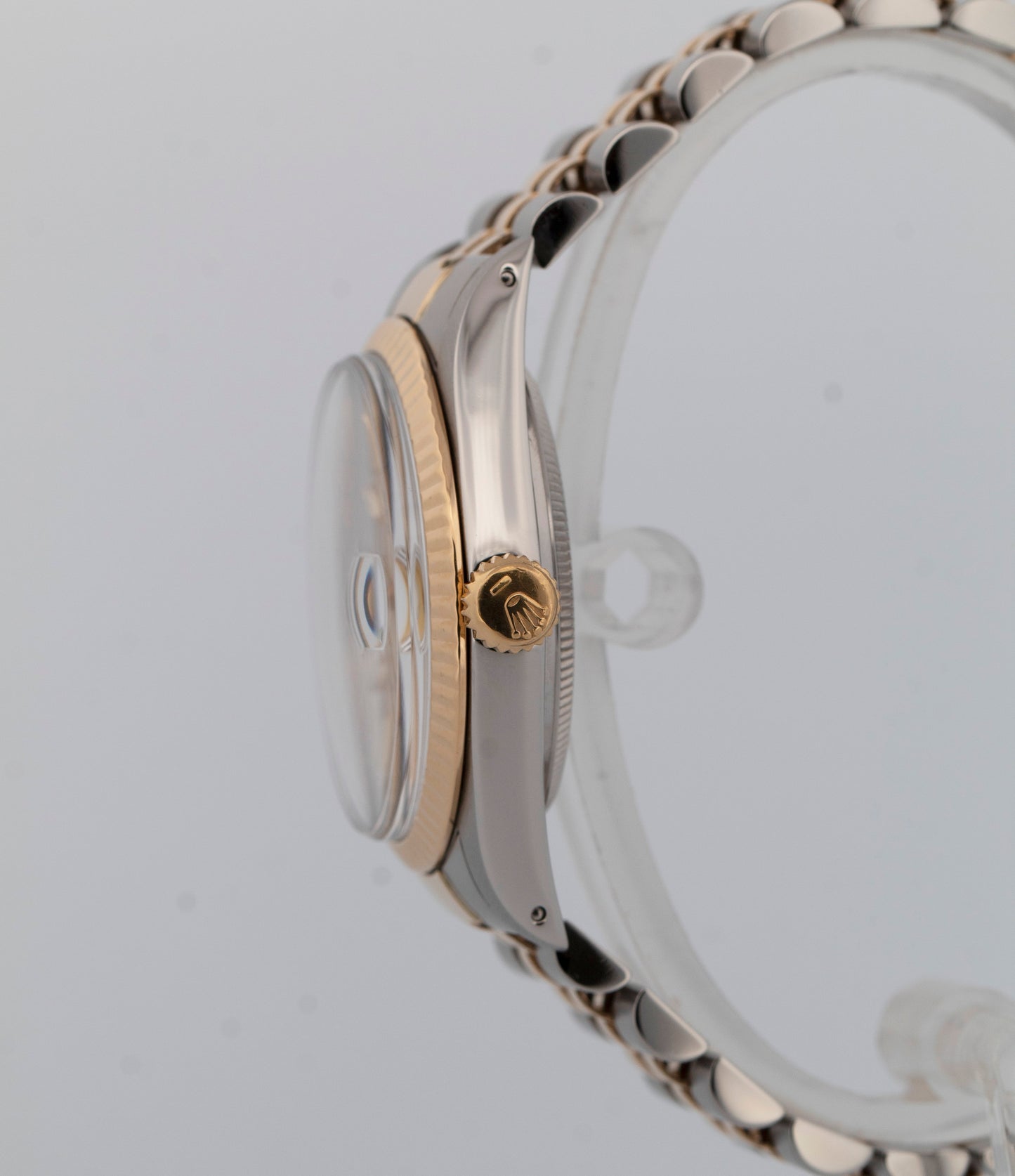Rolex DateJust CHAMPAGNE Two-Tone 18K Yellow Gold Steel 36mm 16013 Watch