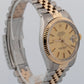 Rolex DateJust CHAMPAGNE Two-Tone 18K Yellow Gold Steel 36mm 16013 Watch