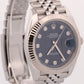 2023 PAPERS Rolex DateJust 41 BLUE DIAMOND 18K Gold 41mm JUBILEE 126334 BOX